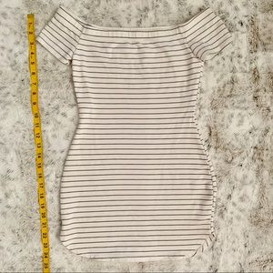 Off the shoulder mini dress